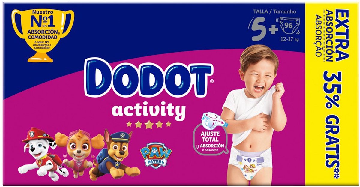 Duralgarve - Dodot Activity diapers S.5 11-16kg 52un