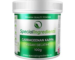Kappa Carrageen - 100 g - Carrageenan - Plantaardig Geleermiddel voor Zuivel Producten - Moderne Gastronomie - Moleculair Koken - Hersluitbare Fles - Recycled Plastic