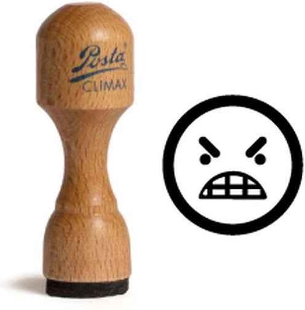 POSTA Prêt à stamper | Smiley-stempel | 18MM | boos 1