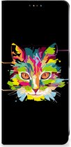 Smartphone Hoesje OnePlus Nord CE 3 Lite Wallet Case Leuke Verjaardagscadeaus Cat Color