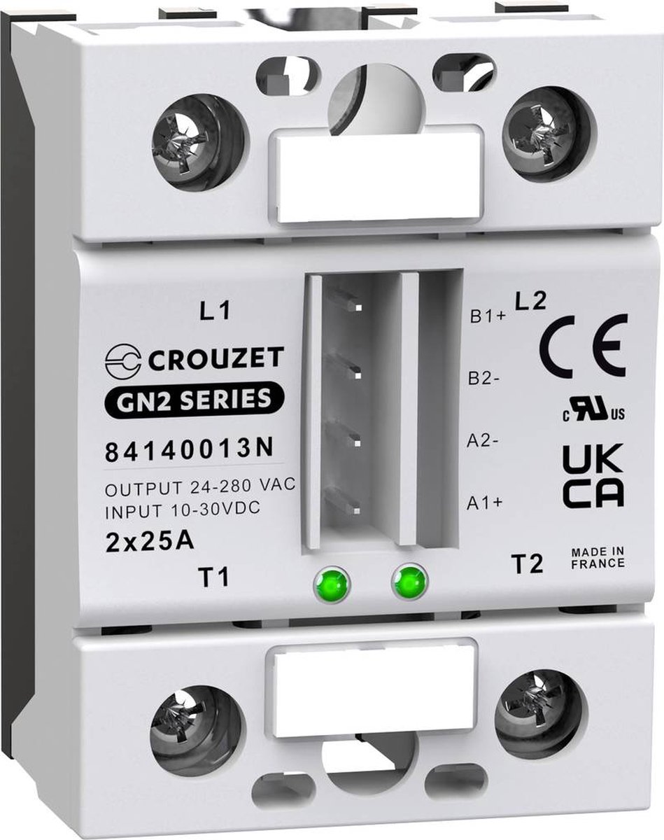 Crouzet Halfgeleiderrelais 84140013N 25 A Schakelspanning (max.): 280 V/AC Speciale nuldoorgang 1 stuk(s)