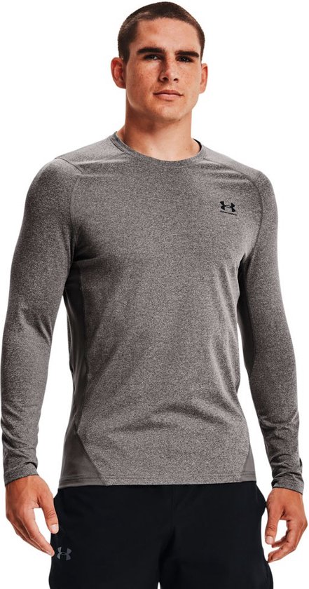 Under Armour Coldgear Armour Fitted Crew Lange Mouwenshirt Grijs L / Regular Man