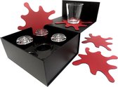 NOOBLU Gift set SPLASH & SERVE - Ruby red - 8-delige set