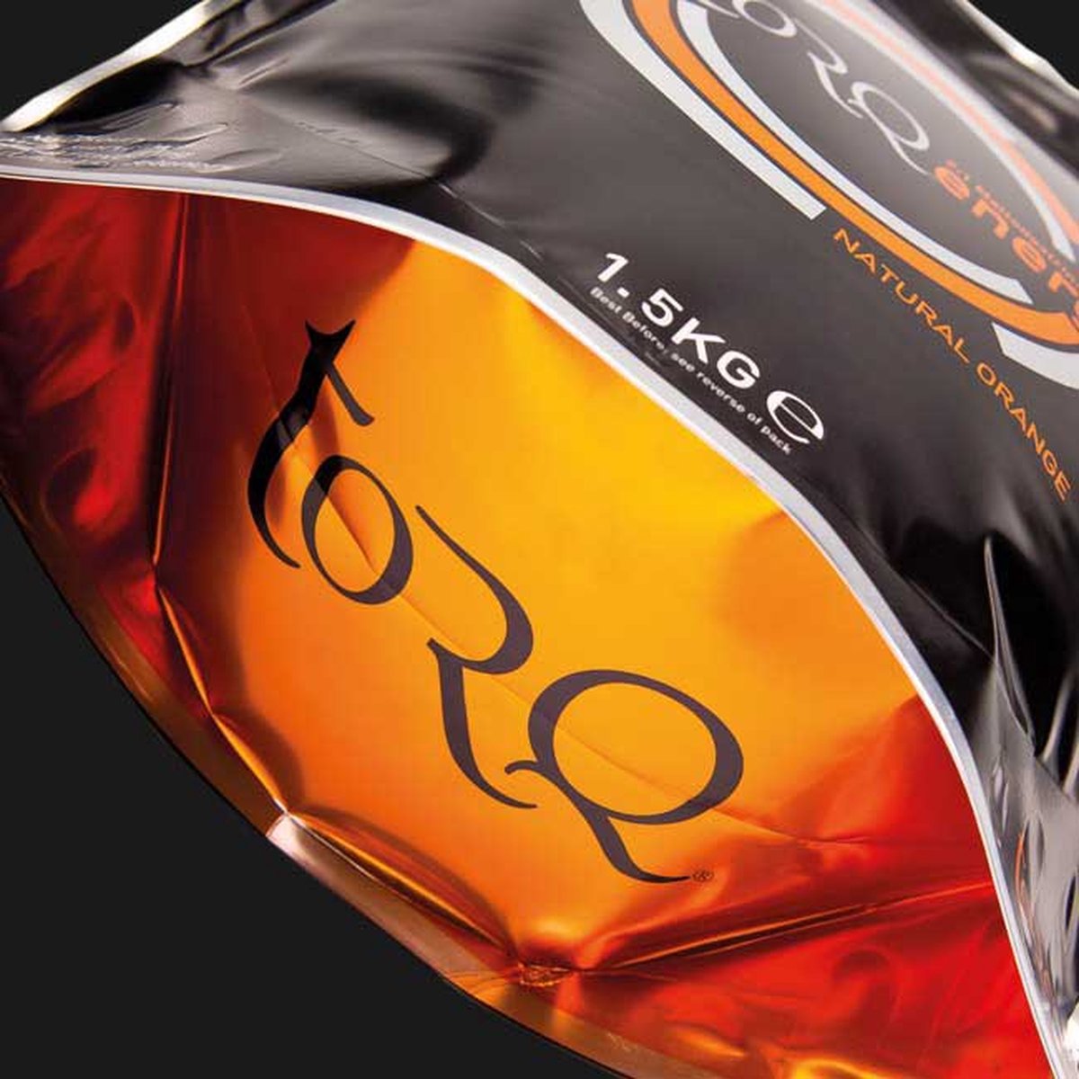 TORQ Energy Orange - Sportdrankpoeder - 1.5kg - 45 Porties - Maltodextrine Fructose - Elektrolyten - Glutenvrij - Plantaardig