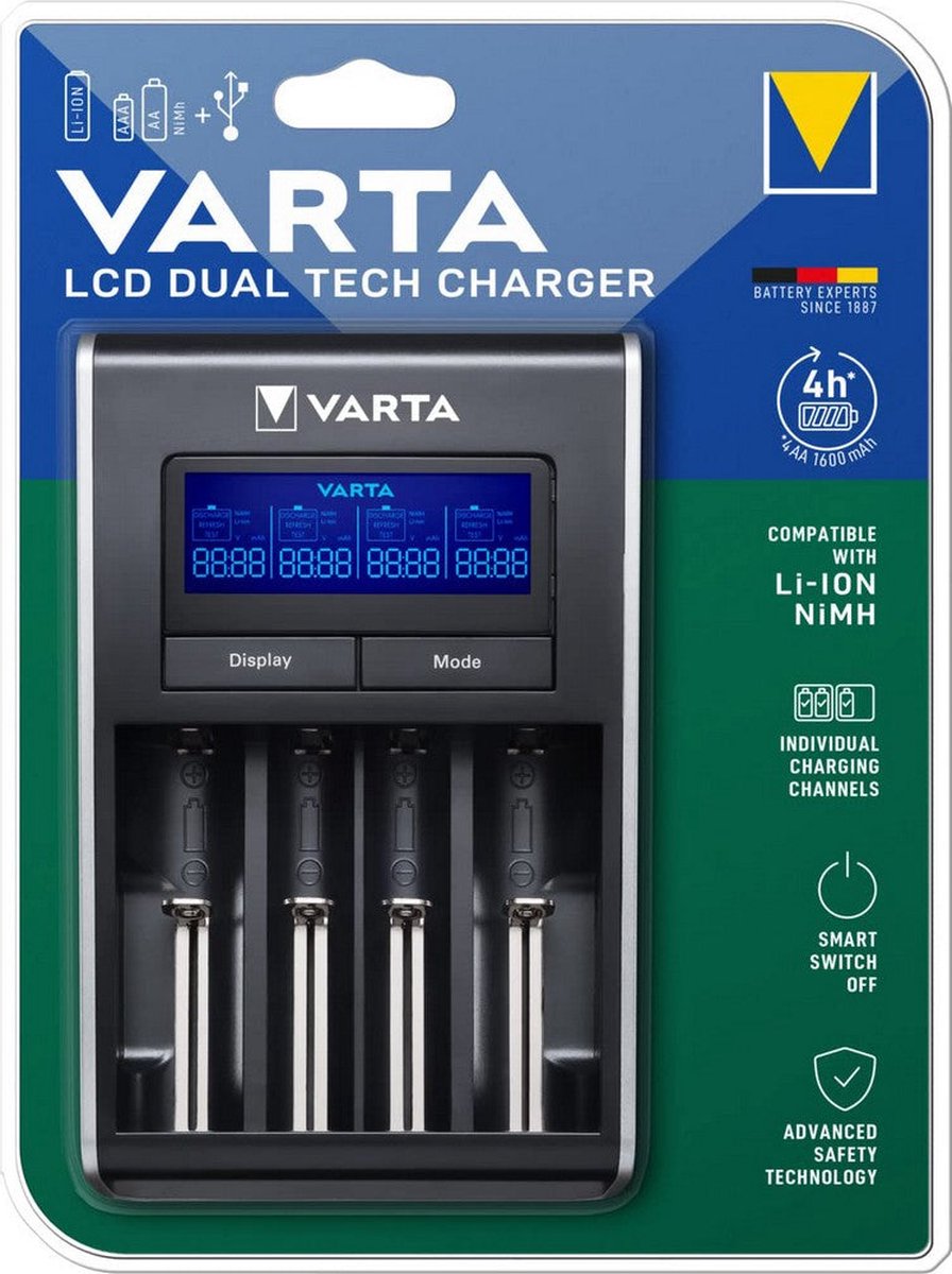 Varta LCD Dual Tech oplader 57676