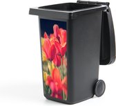 Container sticker Tulpen - Bloemen - Natuur - 44x98 cm - Kliko sticker
