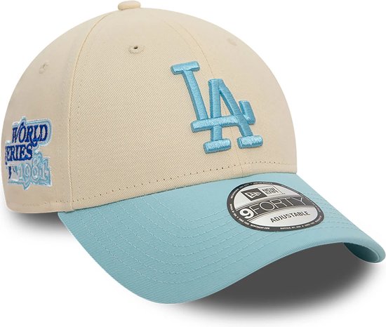 LA Dodgers Cap - World Series Team Side Patch - LIMITED EDITION - 9Forty - One size - Cream - New Era Caps - Los Angeles Dodgers Pet Heren - Pet Dames - Petten