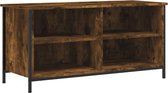vidaXL - Tv-meubel - 100x40x50 - cm - bewerkt - hout - gerookt - eikenkleurig