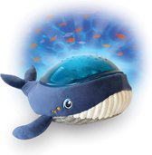 Pabobo Projectorlamp Oceaan - LED Nachtlampje Voor Kinderen - Draadloos - Met Muziek & Micro-USB - Whale Blue