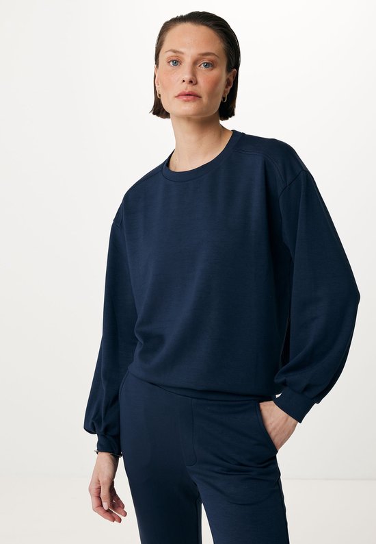 Boxy Sweater Dames - Navy - Maat L