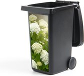 Autocollant pour contenant Une mer d'hortensias blancs - 38 x 80 cm - Autocollant Kliko