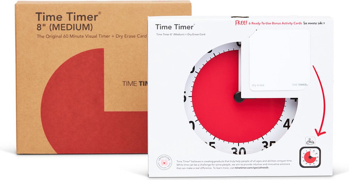 Time Timer® Original 8”  60 minute Visual Timer for The Classroom