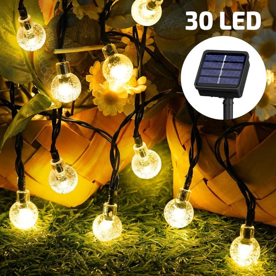 Éclairage de jardin à énergie solaire - Guirlande lumineuse à