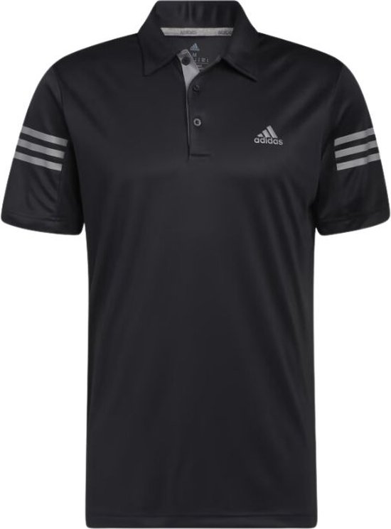 Adidas Poloshirt 3-Stripes Heren Zwart