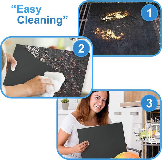 Grillmat voor gasgrill, bakpapier, herbruikbaar, BBQgrillmat