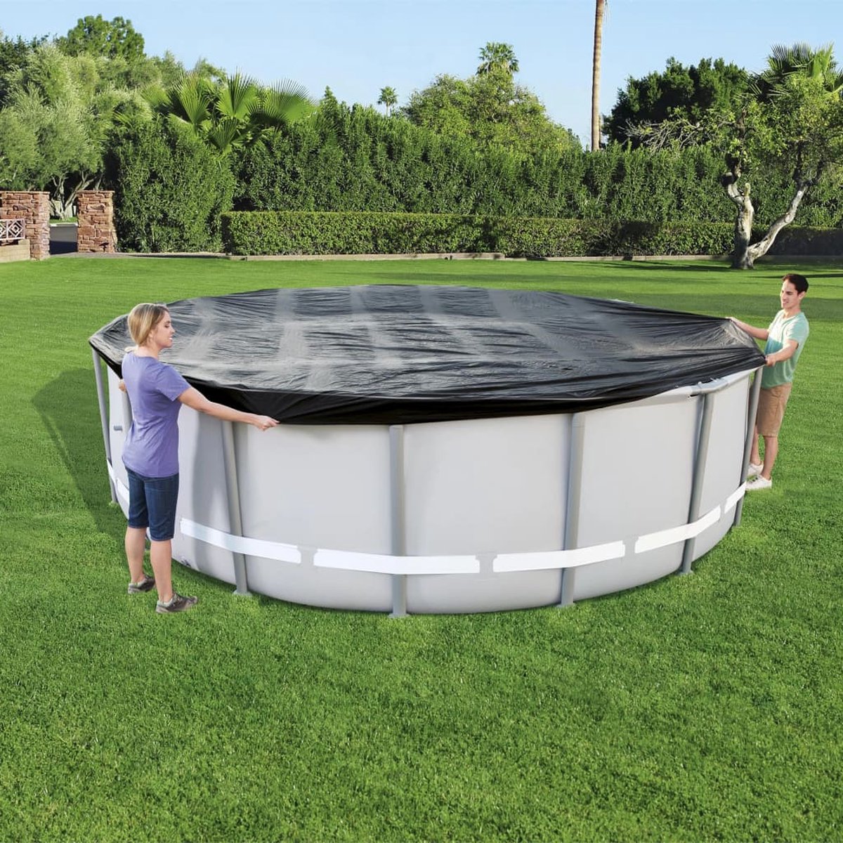 Bestway Flowclear afdekzeil - Rond 460/488 cm