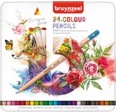 Boîte d'expression Bruynzeel de 24 crayons de couleur