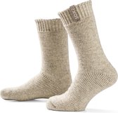 SOXS® Wollen sokken | SOX3538 | Beige | Kuithoogte | Maat 37-41 | Safari label