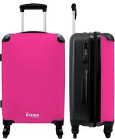 NoBoringSuitcases.com - Grande valise - Rose - Uni - Valise de voyage à 4 roulettes - Trolley à roulettes - Grand chariot - 90 litres - Bagage en soute 20kg - Valises pour adultes