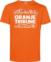 T-shirt Oranje Tribune | Formule 1 fan | Max Verstappen / Red Bull racing supporter | Oranje | maat 5XL