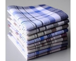 foto van Set van 2 stuks Zakdoeken Design - 38 X 38 cm 100% katoen - Heren Zakdoeken - 2 stuks - Luxe Zakdoek -