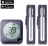 Claire BF-5 - Thermomètre BBQ - Thermomètre à viande - Thermomètre à four - Sans fil avec application - Incl. Piles