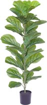 Ficus Kunstplant 100 cm | Kunst Ficus Lyrata | Kunstplanten voor Binnen