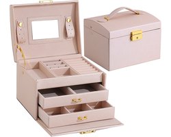 Top 10 Sieradenopbergers 2026: Jewelfy sieradendoos roze