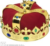 Widmann - Koningskroon De Luxe - Rood, Goud - Carnavalskleding - Verkleedkleding