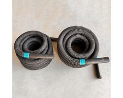 Aerobis Battle Rope Trainingstouw 30mm 10meter– Functioneel Trainingskoord voor Kracht en Uithoudingsvermogen – Duurzaam Polyester – Inclusief Bevestigingsset
