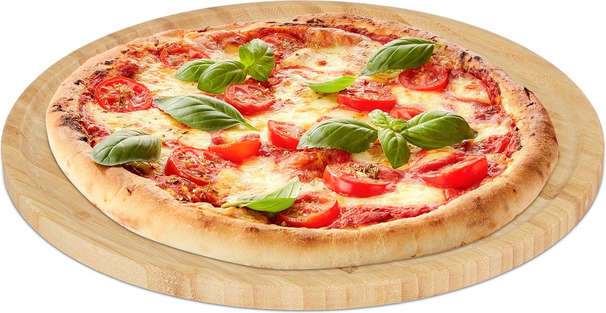 Bamboe Pizzaplank - Natuurlijk Design - 1 stuk - Ø 32 cm