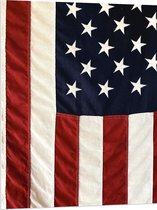 PVC Schuimplaat - Amerikaanse Vlag - 75x100 cm Foto op PVC Schuimplaat (Met Ophangsysteem)