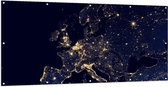 Tuinposter – Kaart van Europa - 200x100 cm Foto op Tuinposter (wanddecoratie voor buiten en binnen)