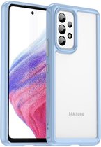 Hoesje Acryl Back Cover Blauw Geschikt voor Samsung Galaxy A53