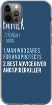 iPhone 13 Pro Max hoesje - Quotes - Spreuken - Father - Woordenboek - Papa - Siliconen Telefoonhoesje