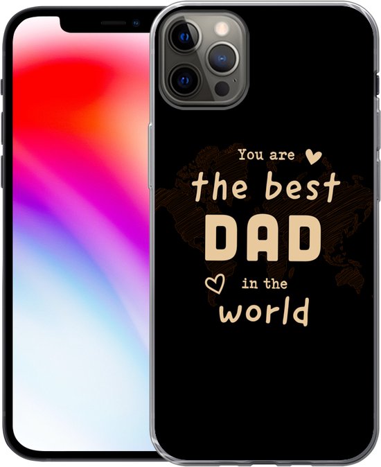Coque iPhone 12 Pro Max - Cadeaux Homme - Vaderdag - Proverbes - Coque de téléphone en Siliconen