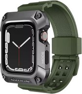 Nillkin DynaGuard Apple Watch 4/5/6 44MM Boîtier et Bracelet Grijs Vert