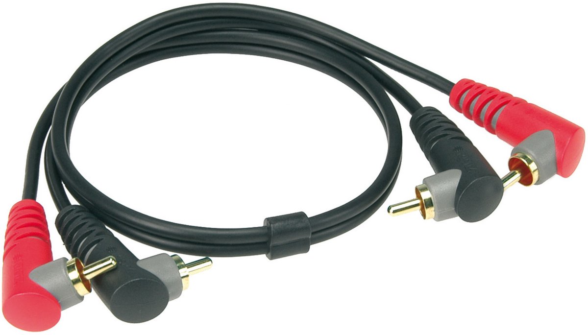 Klotz AT-CCA0300 stereo twin kabel 2x RCA male haaks 3m (set van 2)