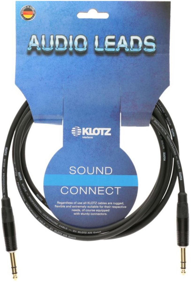Klotz B3PP1K0200 Patchkabel 2 m - Stereo Patchkabel
