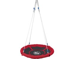 Playtive Nestschommel - 113cm - Rood/Zwart - UV- en Weerbestendig - Hoogte verstelbaar