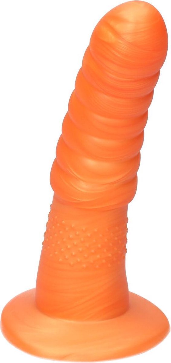 Goedkoopste Ylva & Dite - Aria - Siliconen Anale / Vaginale dildo - Made in Holland - Satijn Oranje Geel
