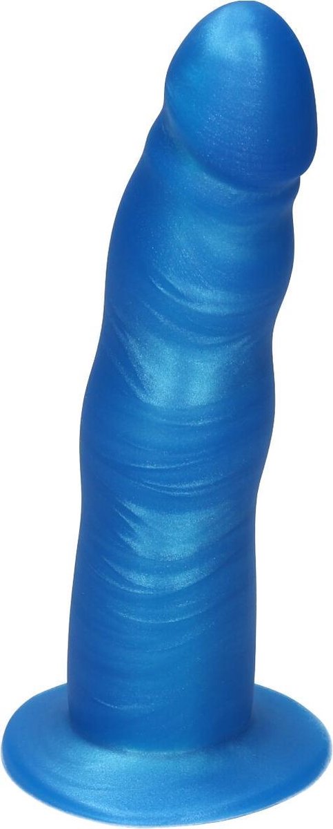 Goedkoopste Ylva & Dite - Anteros - Realistische Siliconen dildo met zuignap - Voor mannen, vrouwen of samen - Handgemaakt in Holland - Bright Blue