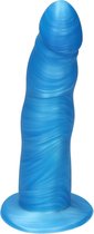 Ylva & Dite - Anteros - Realistische Siliconen dildo met zuignap - Voor mannen, vrouwen of samen - Handgemaakt in Holland - Luster blue