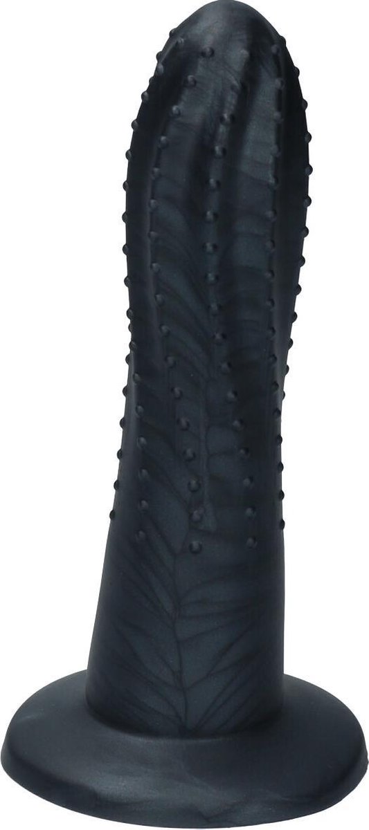 Goedkoopste Ylva & Dite - Prickly Pear - Siliconen dildo - Made in Holland - Zwart Metallic