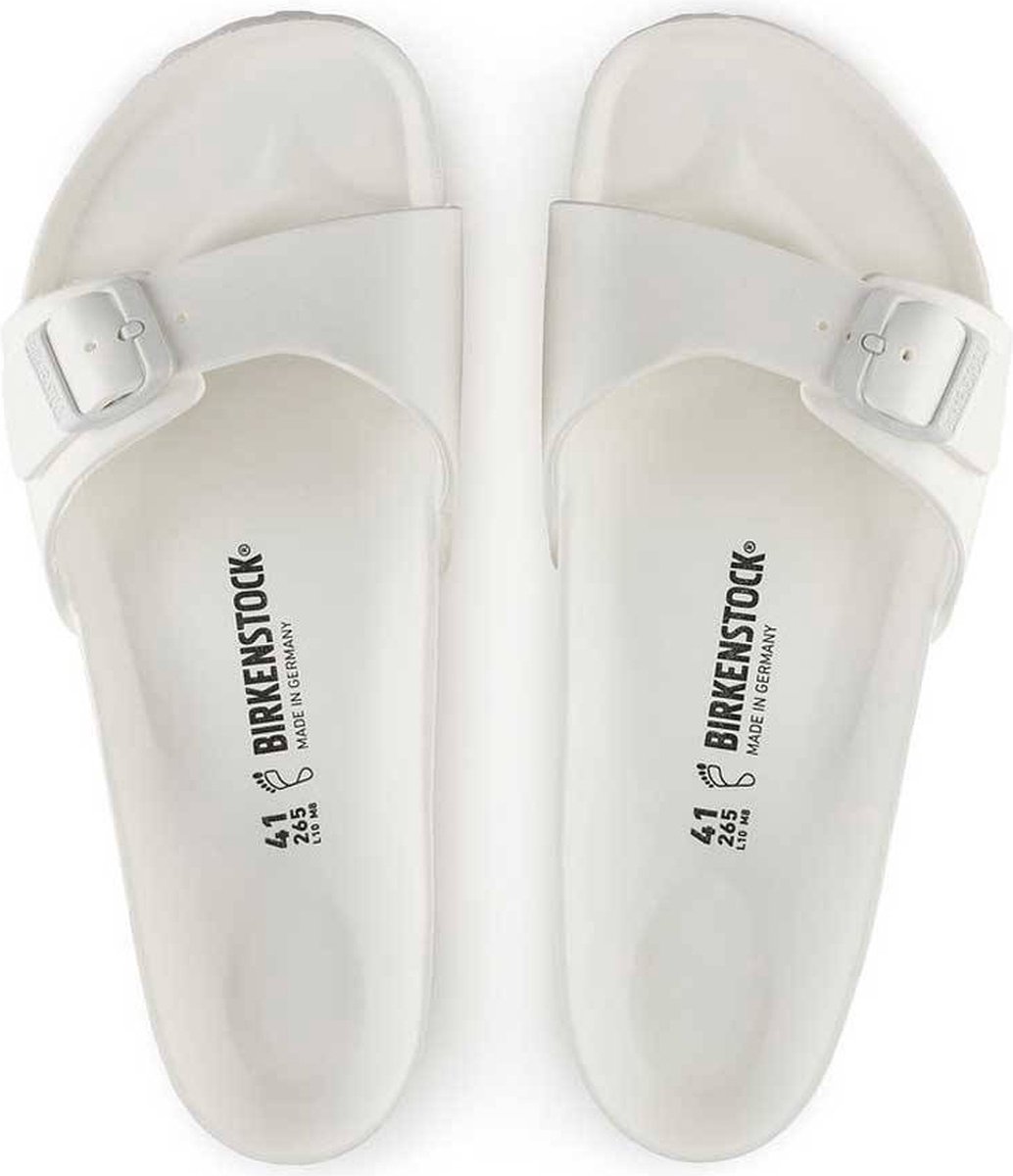 Birkenstock Madrid Dames Slippers Small fit - White - Maat 38 | bol