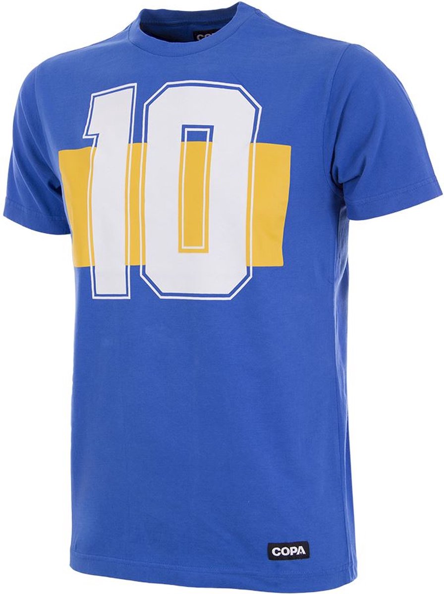 COPA - Boca Number 10 T-Shirt - XS - Blauw