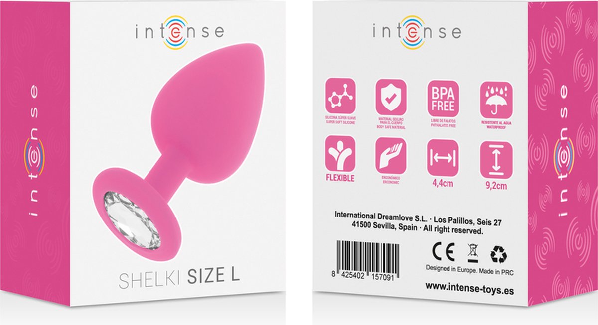 INTENSE ANAL TOYS | Intense Shelki L Plug Anal Hot Pink