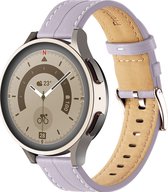 Mobigear Watch bandje geschikt voor Smartwatch Bandje Gespsluiting | Mobigear Stitched - 22 mm - Paars