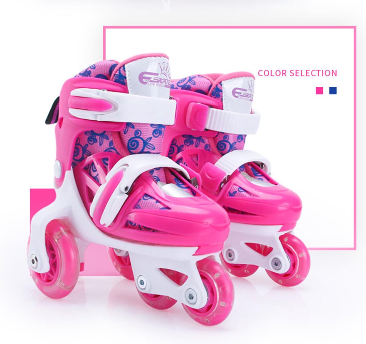 Kit de Protection Roller Enfant Casque Ajustable Coudières