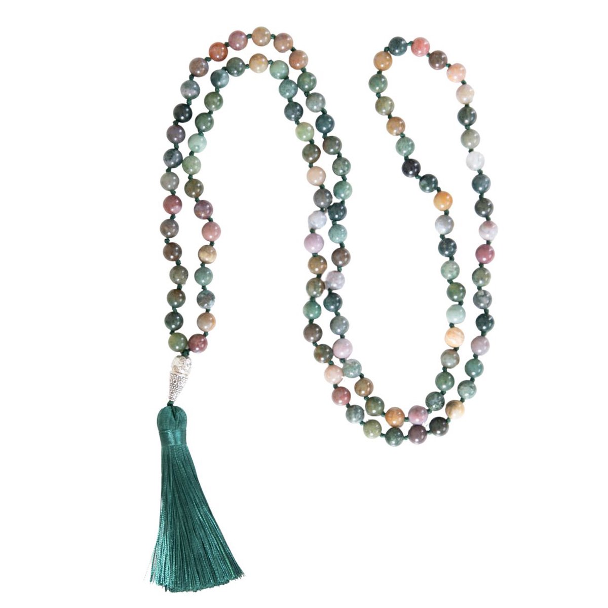 Marama - Mala ketting New Hampshire - edelsteen Agaat - damesketting - yoga - elastisch